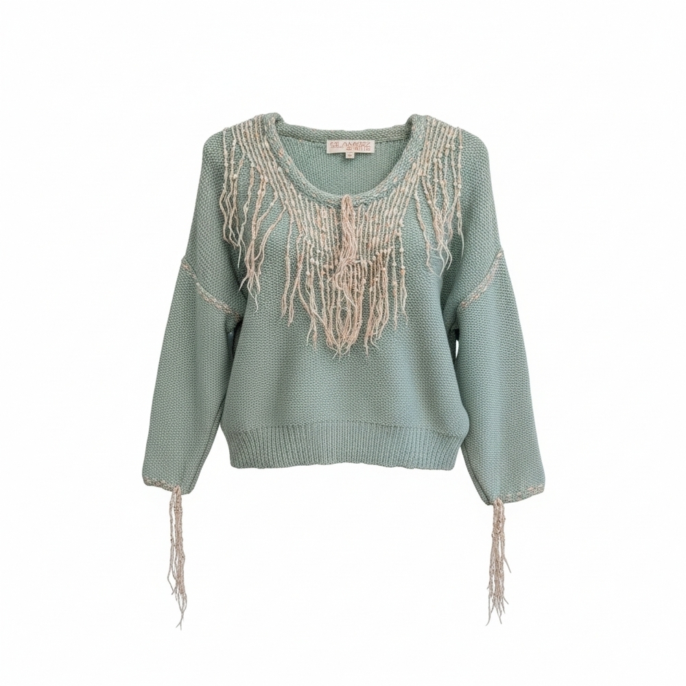 Vintage Gil Aimbez Eyelash Sweater 80s 90s Y2K